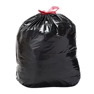 PE plastik torba mutfak personnalisee compostable biyobozunur ldpe hdpe geri dönüşüm plastik veya blanc epaissi cordon sac bir ordure