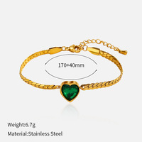 Pulsera chapada en oro impermeable de acero inoxidable, joyería de moda que no se decolora, brazaletes elegantes y elegantes