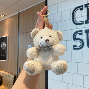 Dễ thương Gấu Mặt dây chuyền Claw Máy Búp bê đồ chơi sang trọng Lắc âm thanh Búp Bê Móc Chìa Khóa phim hoạt hình Keychain đồ chơi sang trọng - Product Image 2