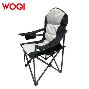 Chaise de camping pliable Woqi, cadre en aluminium, tissu Oxford, légère, portable, chaise de pêche en plein air, 56x56x108cm - Product Image 5