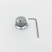 Guitar Accessories Zinc Alloy Threaded Grass Hat Potentiometer Knob Cap Audio Volume Tone Adjustment Knob for Electric Guitar
