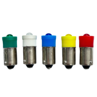 Ampoule LED à baïonnette BA9S AC/DC 110-130V Rouge Jaune Bleu Vert Blanc pour instruments, équipements, boutons, indicateurs et signaux