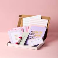 Set cadeau papeterie cartes de vœux joyeux anniversaire