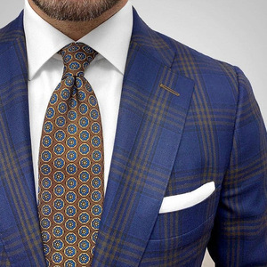 NAYIJI Fabrication Chinoise Nouveau Bleu Plat Col Revers <span class=keywords><strong>Sute</strong></span> pour Homme Quotidien Formel Vestes Plaid Spot Type Mens Maillot <span class=keywords><strong>de</strong></span> Bain - Product Image 2