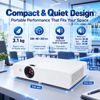 Projecteur LCD PT-X427C 4300 Lumens avec double HDMI et correction trapézoïdale pour réunions d'affaires, salles de classe et installation au plafond