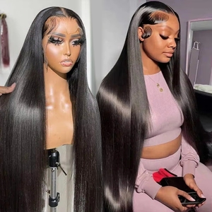 Perruques Frontales en Dentelle Pleine Chevelure Naturelle Alignée sans Nœuds 13x4 HD, Vendeur <span class=keywords><strong>de</strong></span> Perruques Indétectables Cheveux Humains Vietnamiens Droits à Prix Compétitifs - Product Image 1