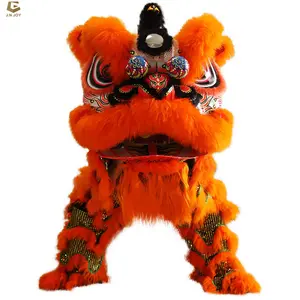 LD07 tenue de danse de Lion traditionnelle, costume de danse de tête de lion pour la célébration du nouvel an à vendre