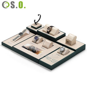 Wholesale High Quality <b>Stands</b> Watches Green Gold Watch <b>Display</b> Holder Custom Watch <b>Display</b> Set - Product Image 1
