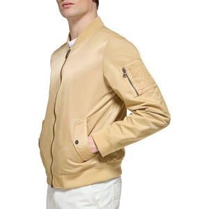 Chaqueta Bomber de Satén Personalizada para Hombre, Invierno 2026, Hecha en Pakistán, Ligera, con Cuello Alto - Product Image 2