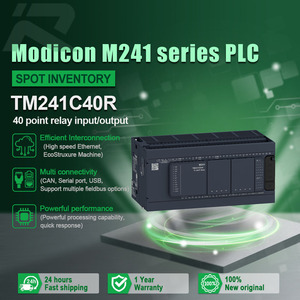 ตัวควบคุม PLC-Neider TM241C40R แบบตั้งโปรแกรมได้, ตัวควบคุมชุด M241อินพุต/เอาต์พุต40จุด TM241C40R ซีรีย์ - Product Image 1