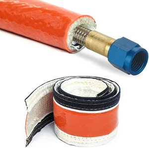Jas Langen dorf Geflochtene Hülse 4Mm Feuer beständige Kabel hülse Hochtemperatur-Silica-Geflecht hülse - Product Image 2