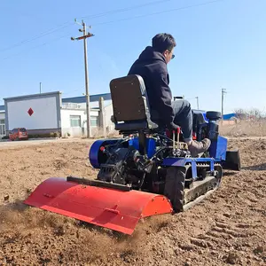 YS New Arrivals 25HP 35HP paddy y tierra seca tractor de orugas de goma mini Dozer tractor oruga
