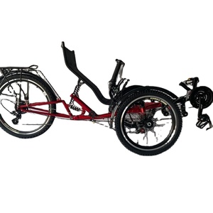 Triciclo Reclinable de Aluminio Ajustable de 21 Velocidades, Bicicleta de 3 Ruedas para Paseo Relajado - Product Image 1