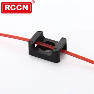 RCCN High Quality Wire Nylon Cable Clamp HC-0B Saddle Tie Mounts Electrical Cable clamp