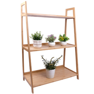 Trapezoidal succulent <b>plant</b> <b>stand</b>, three-tiered, floor-standing, space-saving balcony, suitable for home use and living room, - Product Image 3