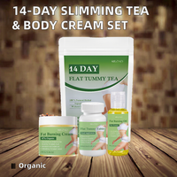Coffret Thé Santé & Amincissant 14 Jours pour Adultes – Crème Corporelle Anti-Cellulite pour Bras et Perte de Poids (pour les Gummies)