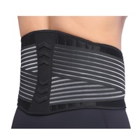 Ceinture de maintien lombaire de haute qualité, flexible, à double sangle, pour le bureau et la gym, avec protection professionnelle pour les hommes souffrant de douleurs dorsales