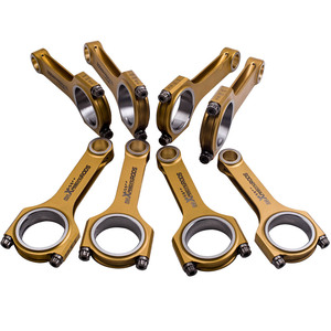 Biellettes de bielle MaXpeedingrods Titanizing avec boulons ARP2000 pour Toyota 2UR-GSE Lexus IS-<span class=keywords><strong>F</strong></span> RC-<span class=keywords><strong>F</strong></span> <span class=keywords><strong>GS</strong></span>-<span class=keywords><strong>F</strong></span> 144,3 mm d'origine - Product Image 1