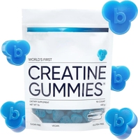 Gomitas de Creatina Monohidrato, Gomitas Pre-Entrenamiento con BCAA, Suplemento para Aumentar de Peso para Adolescentes