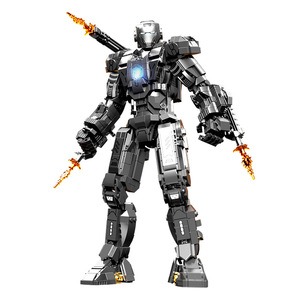 Tidal Current Block Avengers Iron Man War Machine MK1 800+ pièces Blocs de construction Figurine d'action Jouet pour garçons de 8 à 13 ans - Product Image 4