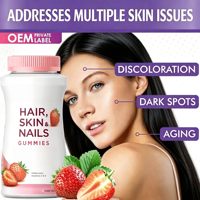 Gummies OEM ODM pour la Peau, les Cheveux et les Ongles, à la Biotine et à la Kératine, Suppléments Naturels pour la Soin de la Peau, des Cheveux et des Ongles