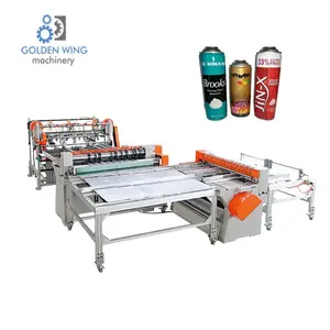 Línea de producción de máquina automática de fabricación de latas de bebidas de aluminio, máquina de sellado de latas de envasado de alimentos
