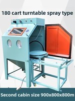 Petite machine de sablage écologique modèle 9080 ; Type armoire haute pression pour décapage de rouille et de calcaire ; Rénovation sans poussière