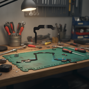 ขั้วต่อสายชาร์จแบบไลท์นิ่งของแอปเปิ้ล ไอโฟน XS และสายเคเบิลไมโครโฟนแบบยืดหยุ่น สีดำ - Product Image 3