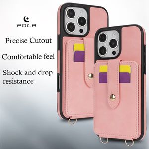 Miroir bandoulière portefeuille fente pour carte étui de téléphone en cuir pour <span class=keywords><strong>iPhone</strong></span> 16 <span class=keywords><strong>Pro</strong></span> <span class=keywords><strong>Max</strong></span> 15 Plus <span class=keywords><strong>14</strong></span> 13 12 lanière support à rabat couverture Hoesje <span class=keywords><strong>Etui</strong></span> - Product Image 5