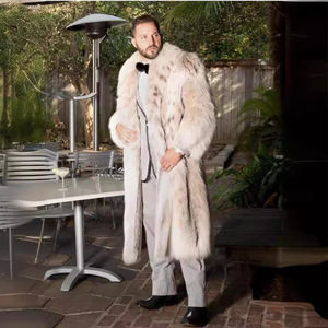 <span class=keywords><strong>Manteau</strong></span> long en <span class=keywords><strong>fourrure</strong></span> artificielle pour <span class=keywords><strong>homme</strong></span>, col carré, nouvelle collection automne-hiver, vente chaude en Europe et en Amérique - Product Image 4