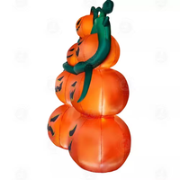 Décoration gonflable d'Halloween d'extérieur avec lumières LED Citrouille gonflable Halloween