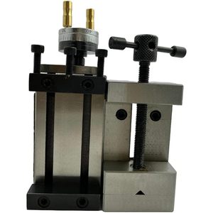 Surtido de portaherramientas deslizante vertical con escala lateral y portaherramientas versátil de precisión de tornillo de acero de 50 MM para mini tornos - Product Image 1