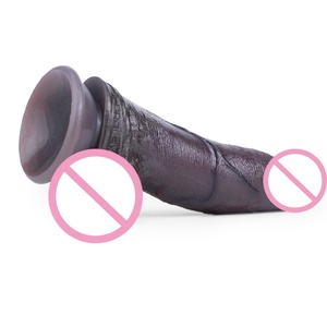 ORALSX New Color <b>Realistic</b> Black <b>Dildo</b> Anal Plug Silicone <b>Dildo</b> with Suction Cup Lifelike Penis Artificial Penis for Women - Product Image 4