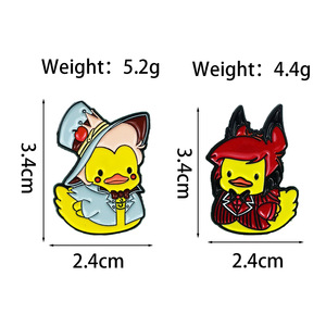 Spilla a forma di Paperino dei cartoni animati, accessori creativi per abbigliamento e zaini, disponibile all'ingrosso - Product Image 4
