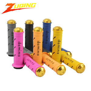 Poignées de guidon Domino 22-24mm, extrémité noire et dorée pour moto, ATV, accélérateur - Product Image 6