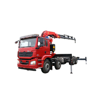 Crane Multifungsi 24 Ton Terpasang di Truk dengan Chassis Shacman dan Hook Lift untuk Pemuatan Kontainer