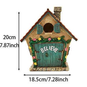 Casetta delle fate in miniatura all'ingrosso, ornamenti da <span class=keywords><strong>giardino</strong></span> personalizzati, panca e sedia in resina in miniatura per paesaggi di case delle bambole - Product Image 6