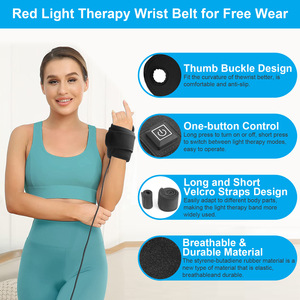 Ceinture de massage amincissante LED USB 660nm 850nm avec fonction musicale, thérapie par lumière rouge, batterie au lithium rechargeable, minuterie 1h pour la taille et le dos - Product Image 4