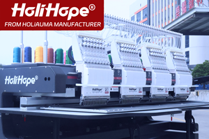 Máquina de Bordar Automática com Controle Remoto de <span class=keywords><strong>4</strong></span> Cabeçotes da Fábrica Holihope com Garantia de 10 Anos Qualidade Similar às Máquinas de Bordar Tajima - Product Image 3