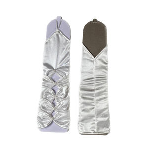 Nouvelle Mode en Gros – Gants de Cyclisme Fins et Sexy sans Doigts avec Nœud en Satin, Manches Longues en Dentelle Creuse pour Mariage - Product Image 4