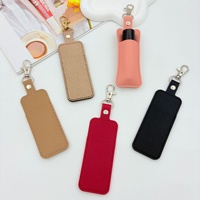 Zonyin – Porte-rouge à lèvres en PU de haute qualité, accessoire porte-clés, étui à baume à lèvres, pendentif, breloque, cadeau mignon pour femmes et filles