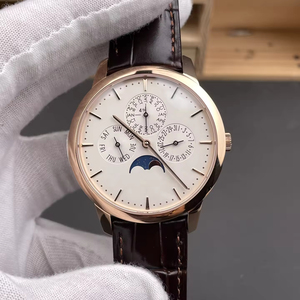 High-quality ultra-thin perpetual calendar mechanical watch, 41mm, complicated functions, luxurious rose gold business watch. - Product Image 6