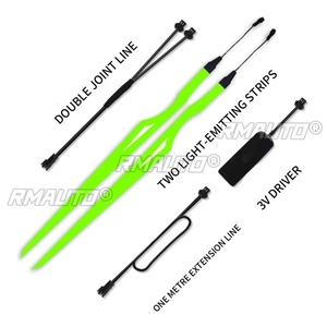 Universal LED <b>Light</b> Strip Waterproof Luminous Helmet Modified Motorcycle <b>Bicycle</b> Helmet Night <b>Light</b> Riding Accessories - Product Image 5