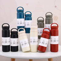 Botella de Agua Aislada de Acero Inoxidable, Personalizada con Logotipo, a Prueba de Fugas, de Doble Pared, 350ml 500ml, para Bebidas Frías y Calientes, Portátil para Exteriores