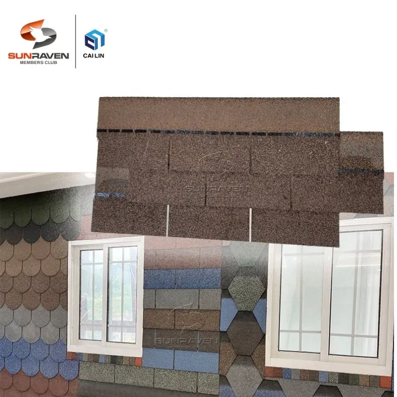 Roof Tiles Manufacturer Wholesale Retail Cheap Asphalt Shingles 3 Tab 1000*333MM