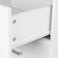 Coiffeuse style européen, 6 tiroirs avec commode, meuble rangement de chambre à coucher