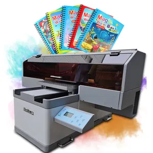 Flatbed Printer A4 A3 A2 A1 Size Dtf Roll Inkjet Digital Label Machine Led I3200 UV Printer