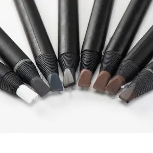 12PCS/Box Waterproof 1818 Paper Eye Brow Eyebrow Pencil Permanent Makeup Color Pencil Long Lasting Eyebrow Makeup Pen