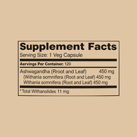 Complément Alimentaire Puissant à Base d'Ashwagandha (Withania Somnifera) pour le Soulagement du Stress et la Réduction du Cortisol, Marque Privée OEM ODM