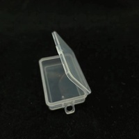 Vente en gros Mini boîte de rangement rectangulaire transparente Boîte d'emballage en plastique étui